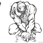 venom coloring pages lego venom spider marvel heroes free printable