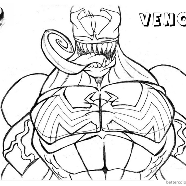 Venom Coloring Pages - Free Printable Coloring Pages