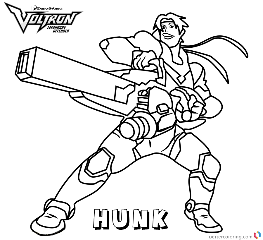 Voltron Coloring Pages Printable