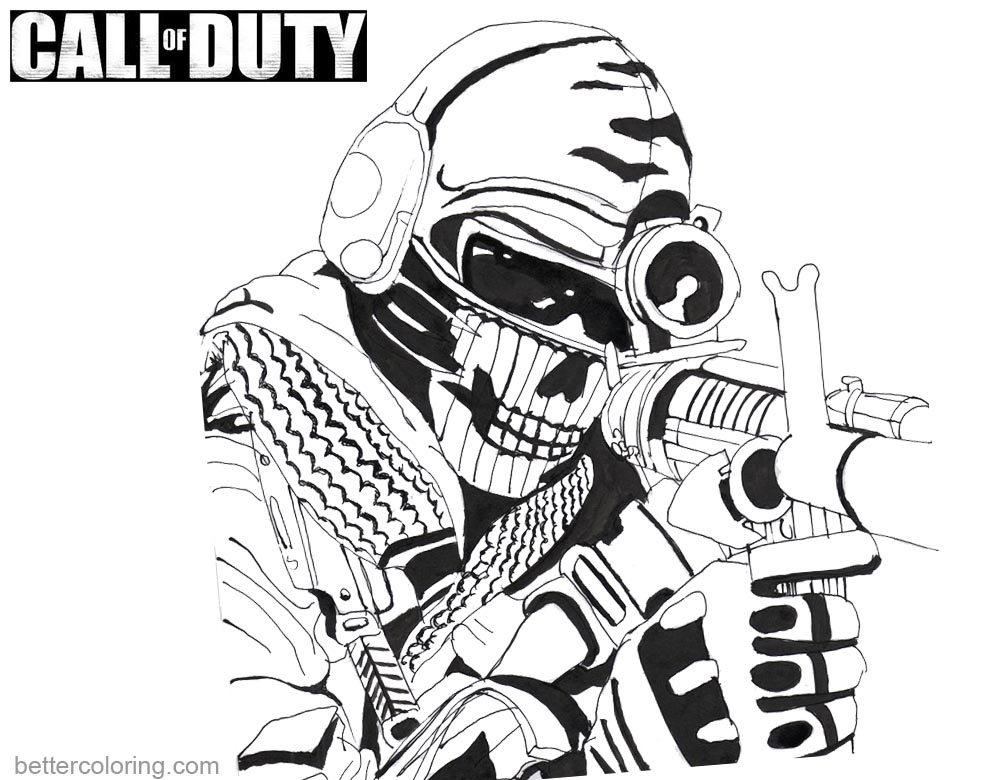 Top 10 Printable Call Of Duty Ghost Coloring Pages - vrogue.co
