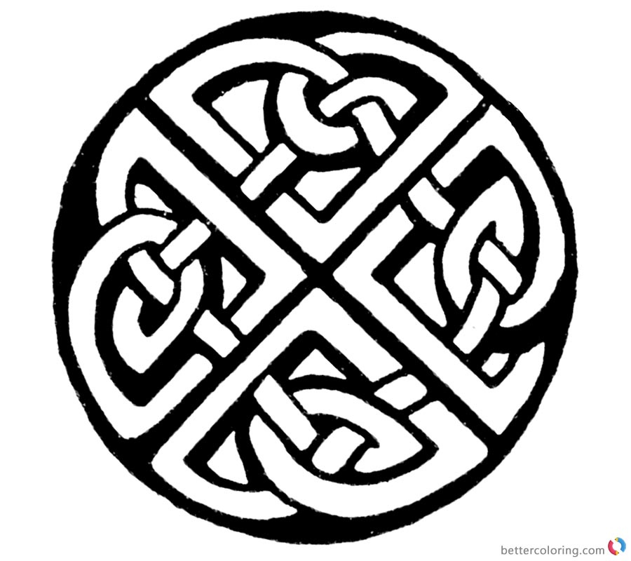 Celtic Knot Coloring Pages Sketch - Free Printable Coloring Pages