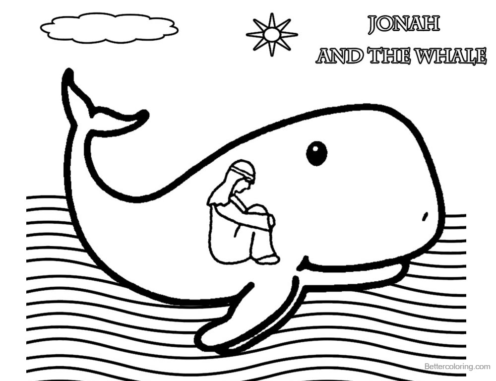 Coloring Pages Of Jonah And The Whale Free Printable Coloring Pages