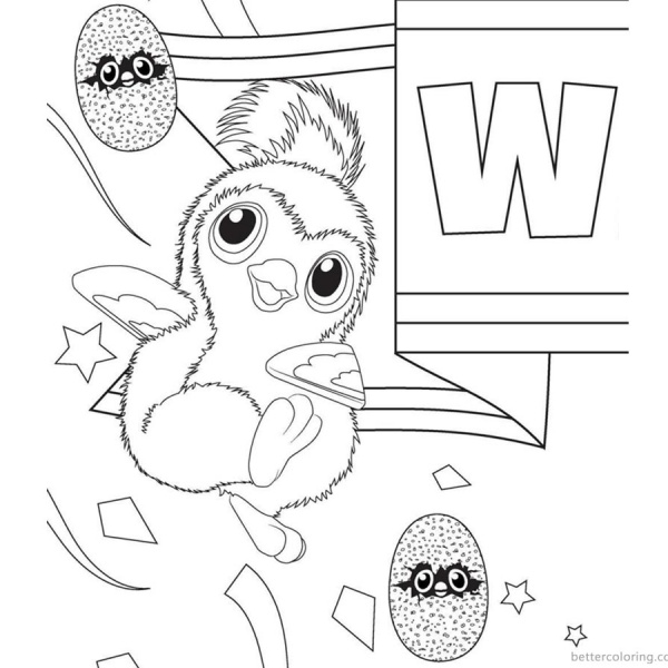 Hatchimals Coloring Pages - Free Printable Coloring Pages