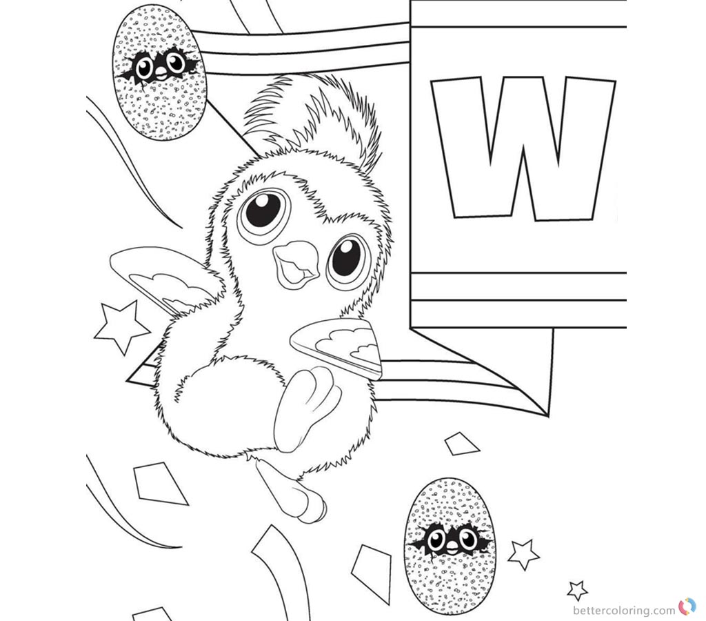 Hatchimal Coloring Pages Cute Penguala Clipart - Free Printable 