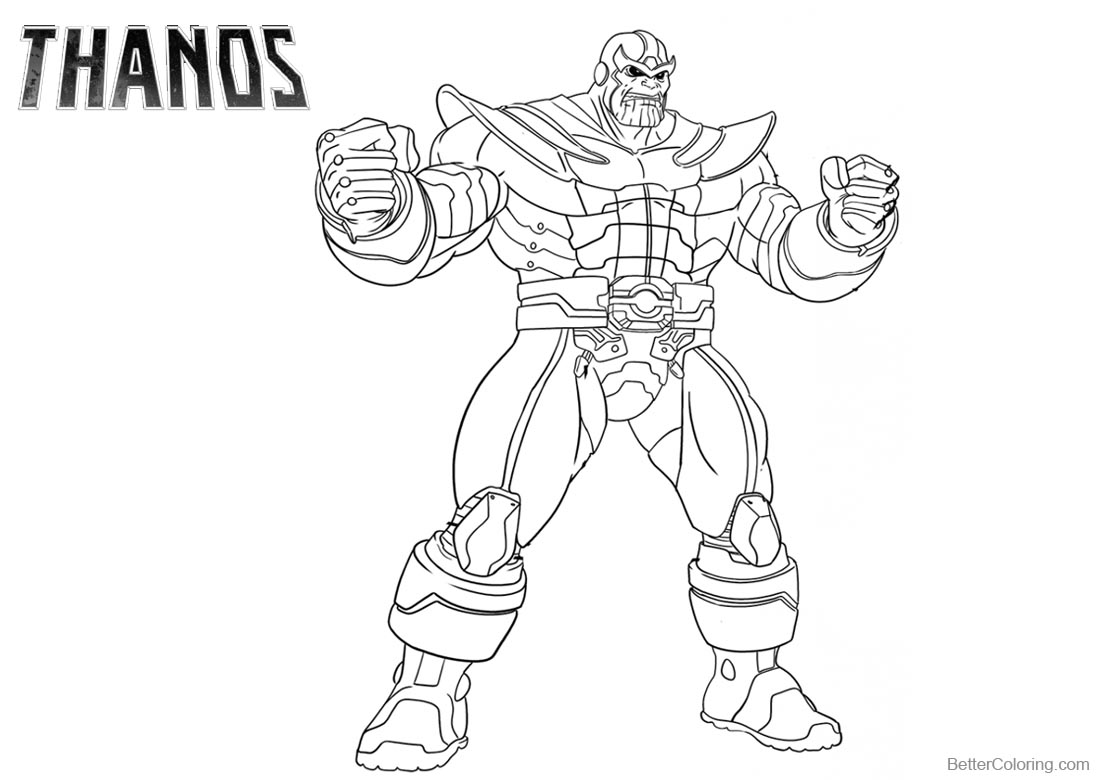 Marvel Thanos Coloring Pages - Free Printable Coloring Pages
