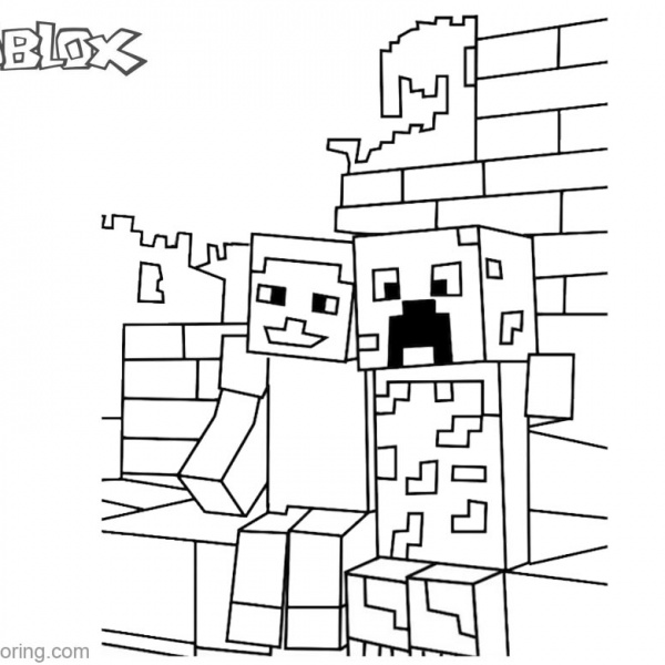 Roblox Coloring Pages Funny MEME - Free Printable Coloring Pages