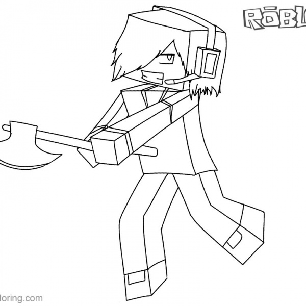 Roblox Coloring Pages Funny MEME - Free Printable Coloring Pages