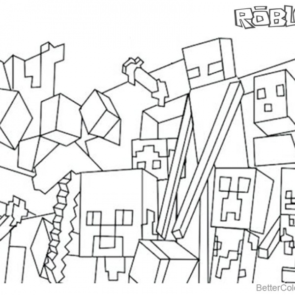 pretty roblox girl coloring pages