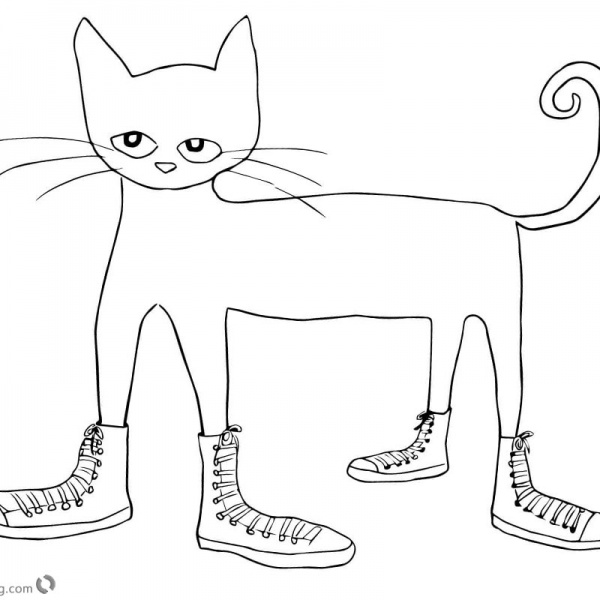 Pete the Cat Coloring Pages Color by Number Skateboard - Free Printable ...