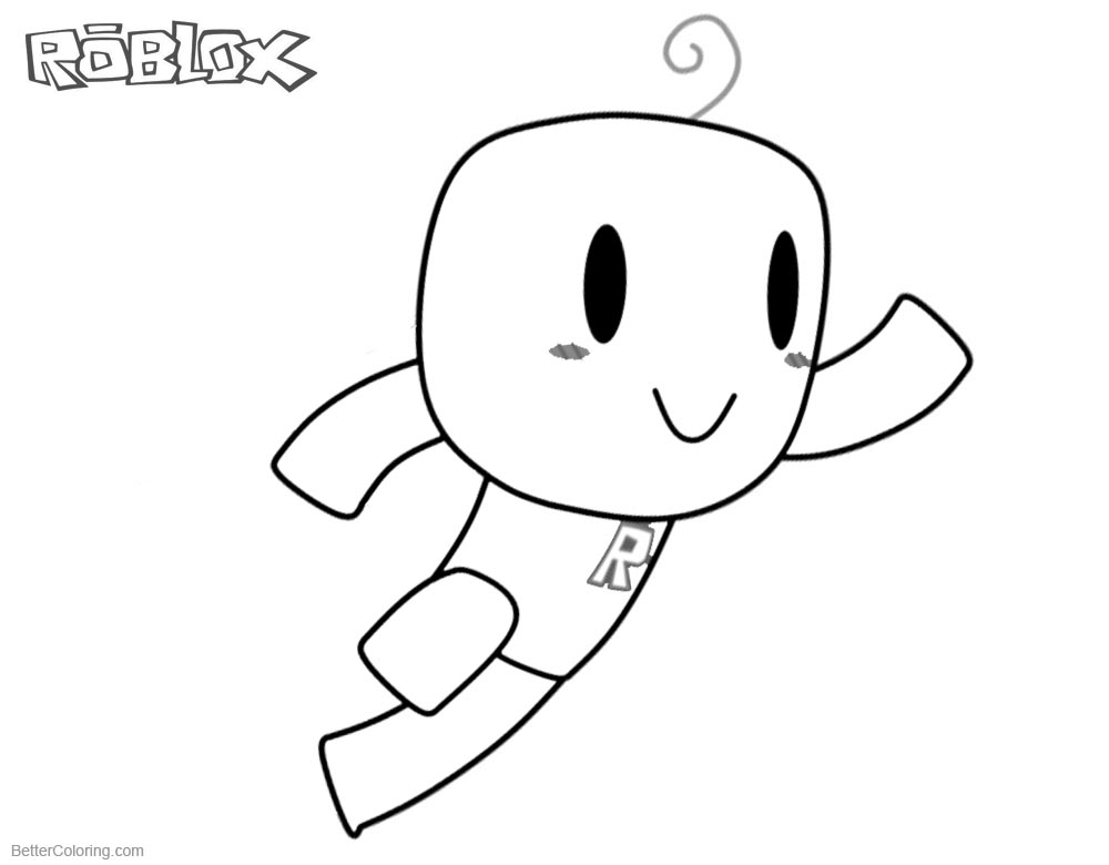 Powerblox Noob from Roblox Coloring Pages Fan Art by pong1010 - Free ...