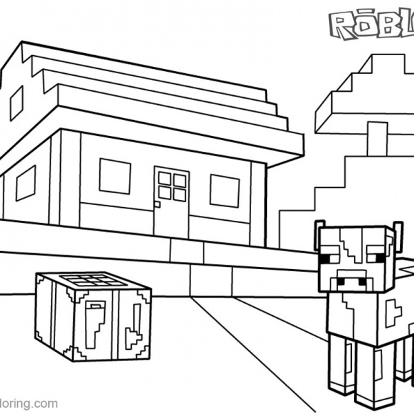 Bloxburg Coloring Pages