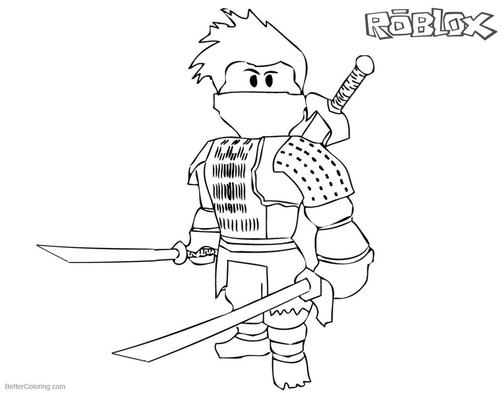 Roblox Ninja Coloring Pages Free Printable Coloring Pages