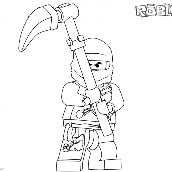 Roblox Characters Coloring Pages Logo - Free Printable Coloring Pages