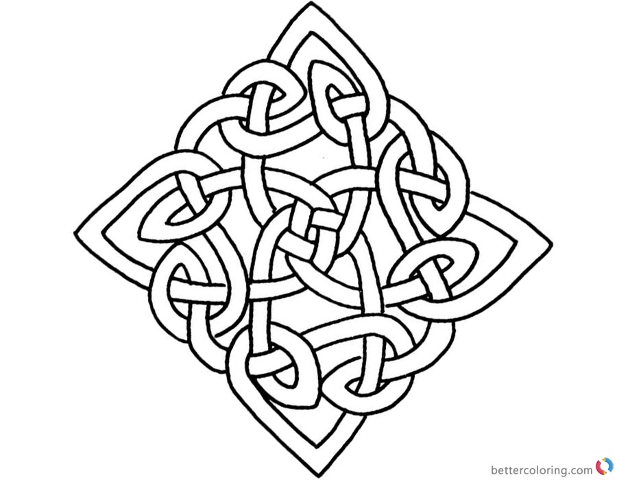 Square Celtic Knot Coloring Pages - Free Printable Coloring Pages