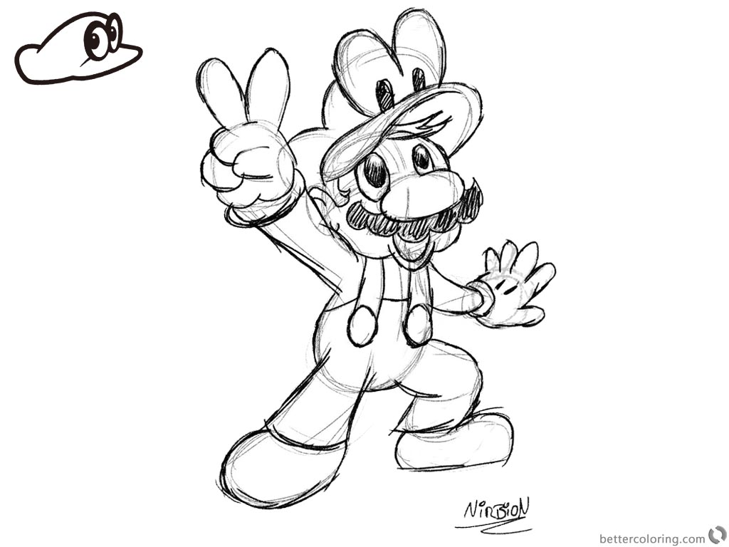 Super Mario Odyssey Bosses Coloring Pages