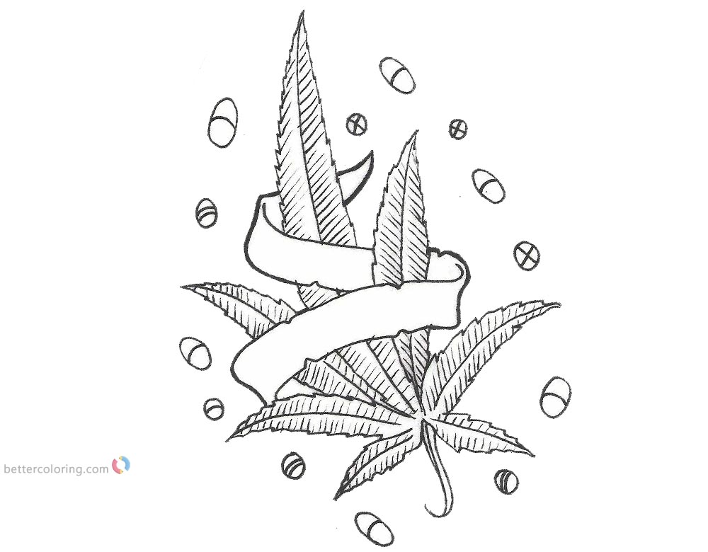 Coloring Pages 420 Marijuana Coloring Pages