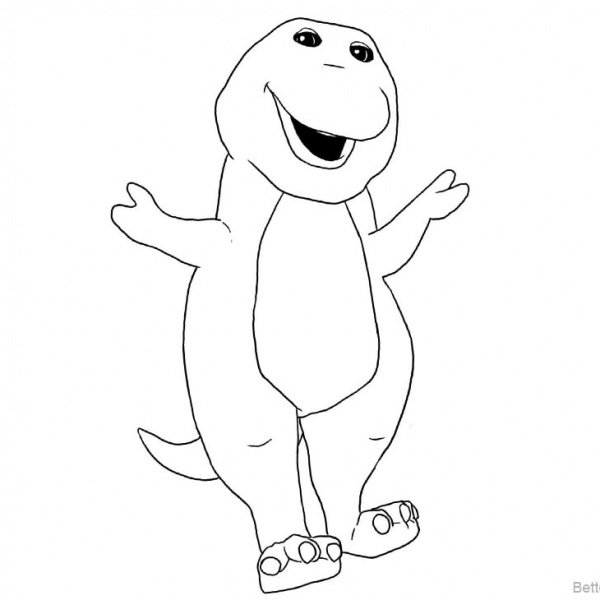 Barney Coloring Pages Clipart - Free Printable Coloring Pages