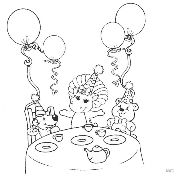 Barney Coloring Pages Color the Eggs - Free Printable Coloring Pages