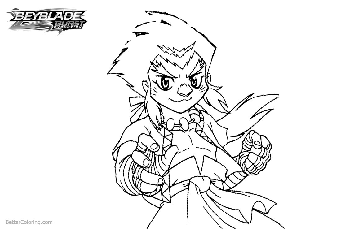 Beyblade Burst Coloring Pages Kevin - Free Printable Coloring Pages
