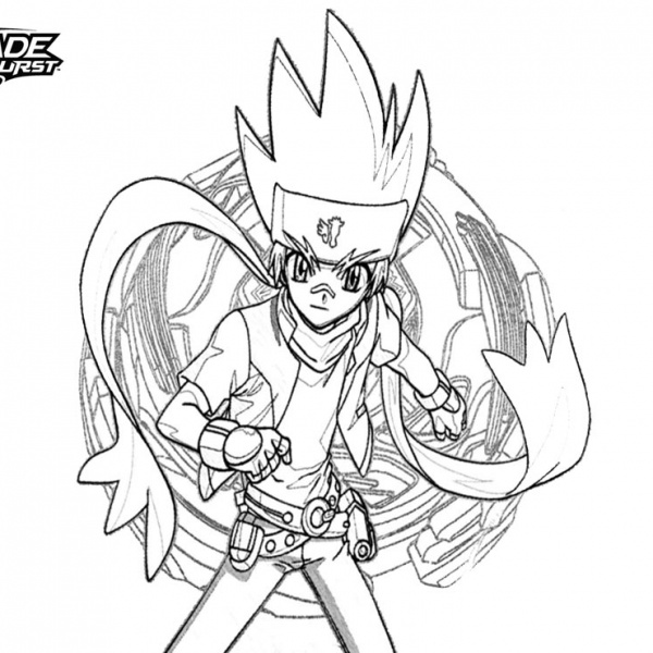 Beyblade Burst Coloring Pages Lennox Outlines by samblazexkyoya - Free ...