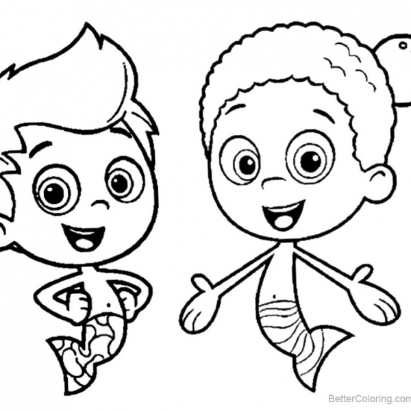 Bubble Guppies Coloring Pages Deema and Car - Free Printable Coloring Pages