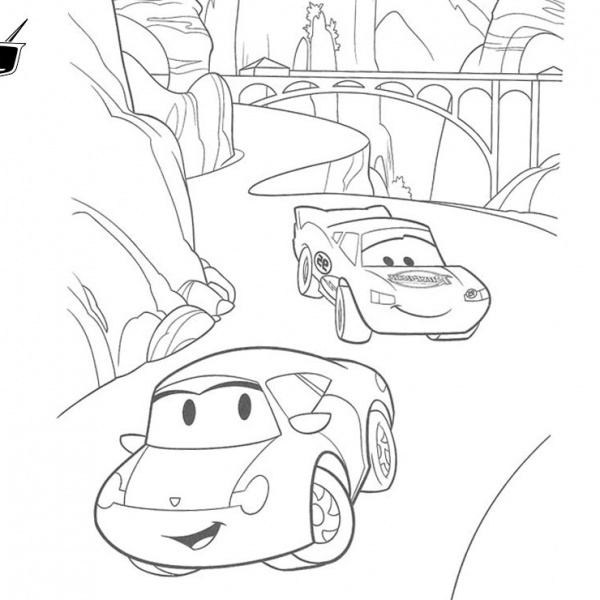 Cars Pixar Coloring Pages F1 Sports Car - Free Printable Coloring Pages