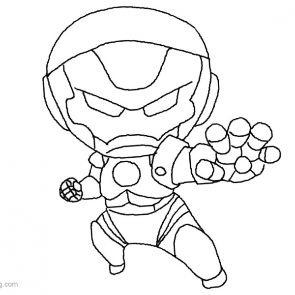 Chibi Iron Man Coloring Pages Flying Clipart - Free Printable Coloring