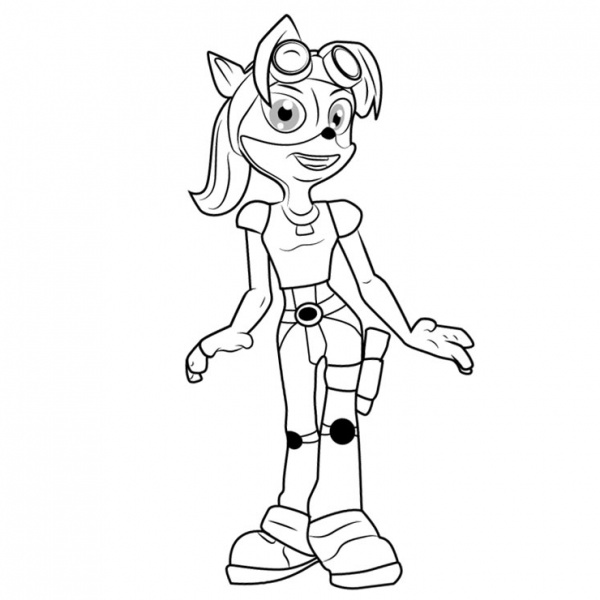 Coco Bandicoot Coloring Pages Coloring Pages