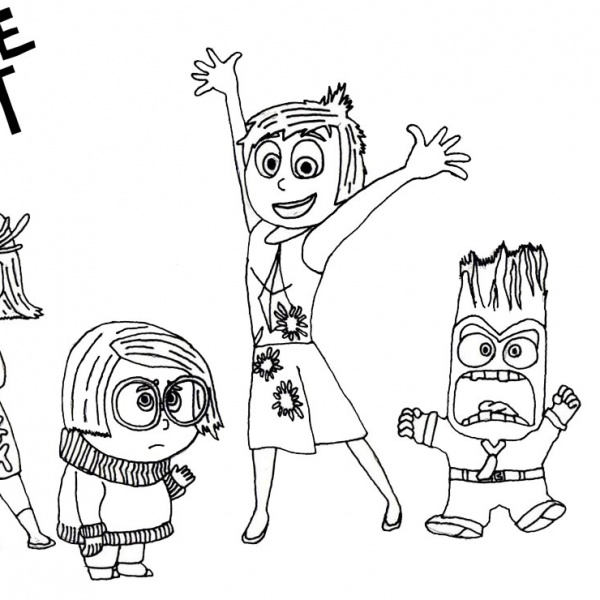 Disney Inside Out Coloring Pages Characters - Free Printable Coloring Pages