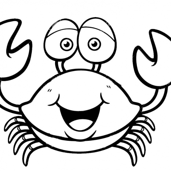Crab Coloring Pages Line Drawing - Free Printable Coloring Pages