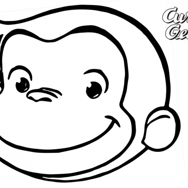 Curious George Face Template