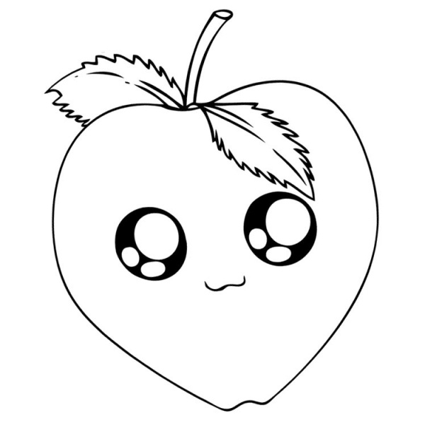 Cute Food Coloring Pages Many Snacks - Free Printable Coloring Pages