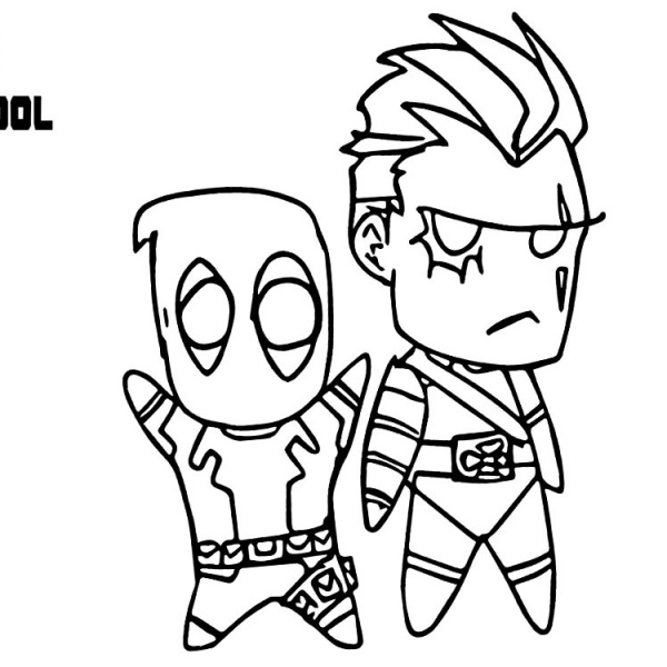 Baby Deadpool Coloring Pages by little raid - Free Printable Coloring Pages