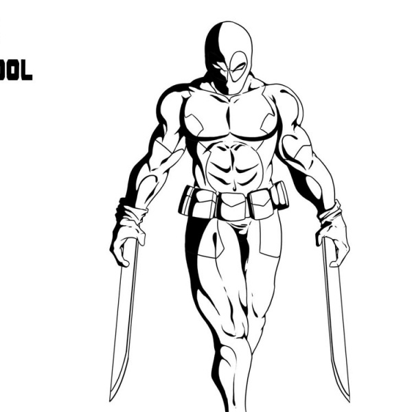 Baby Deadpool Coloring Pages - Free Printable Coloring Pages