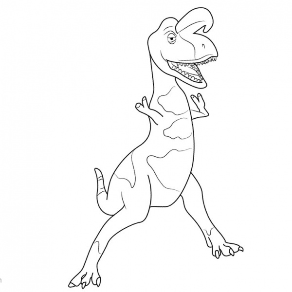 Dinosaur Train Coloring Pages Stephie Styracosaurus - Free Printable 