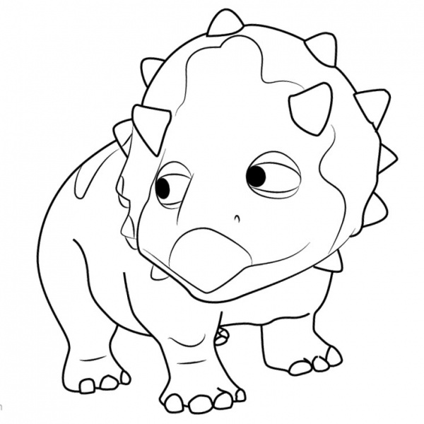 Dinosaur Train Coloring Pages Hank Ankylosaurus - Free Printable ...