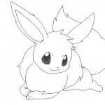Chibi Eevee Coloring Pages by drackmon - Free Printable Coloring Pages