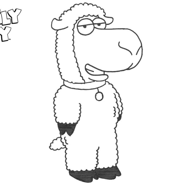 Family Guy Coloring Pages Baby Stewie Drink Milk - Free Printable