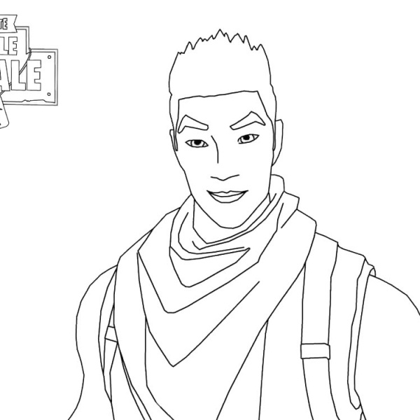 Warlord from Fortnite Coloring Pages.