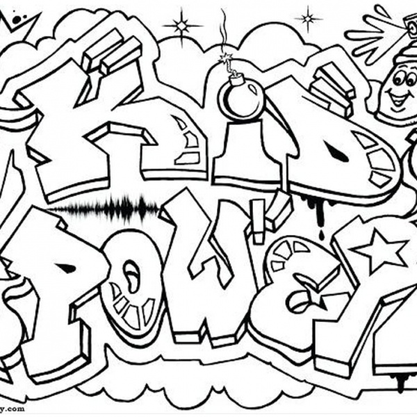 Graffiti Letters Coloring Pages Love is Drug - Free Printable Coloring ...