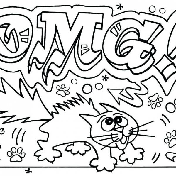 Graffiti Coloring Pages Line Art - Free Printable Coloring Pages