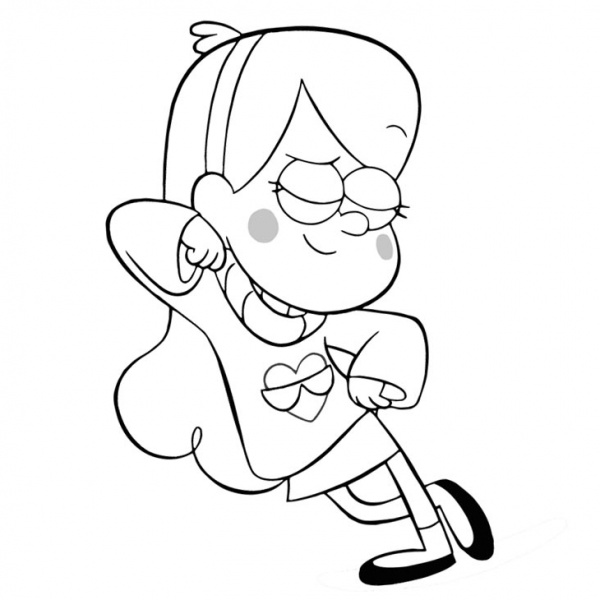 Dipper from Gravity Falls Coloring Pages - Free Printable Coloring Pages