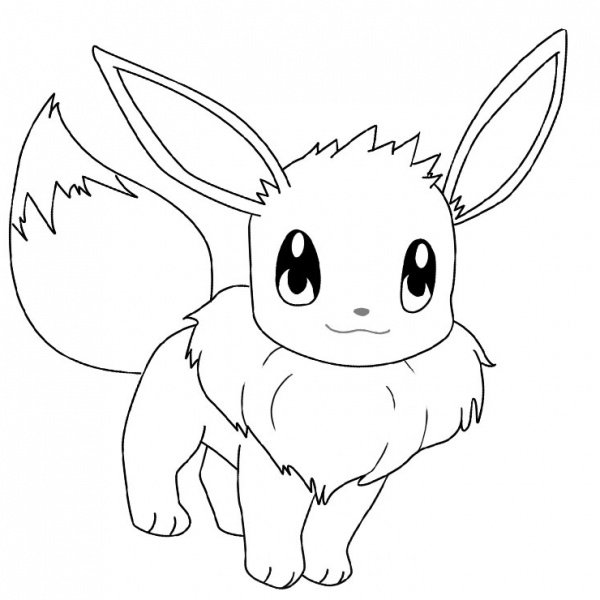 Eevee Evolutions Chibi Coloring Pages