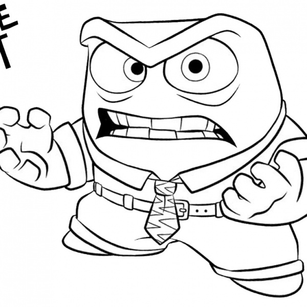 Inside Out Coloring Pages Bing Bong with Candies - Free Printable ...