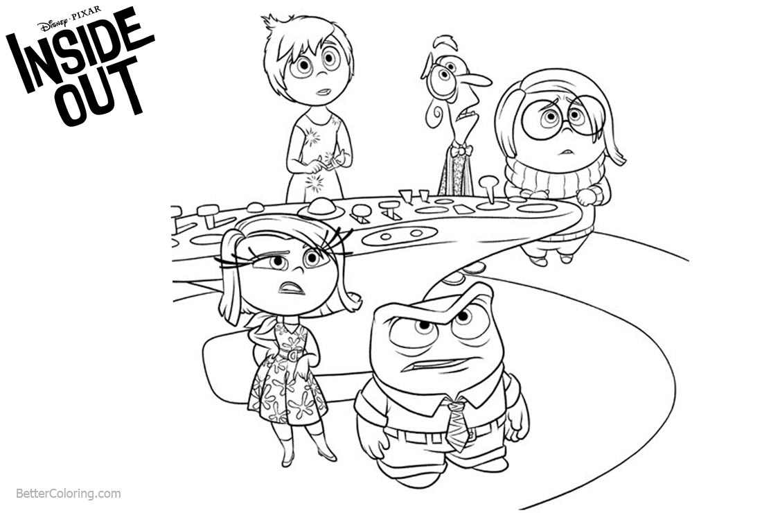 Inside Out Coloring Pages What Happened - Free Printable Coloring Pages