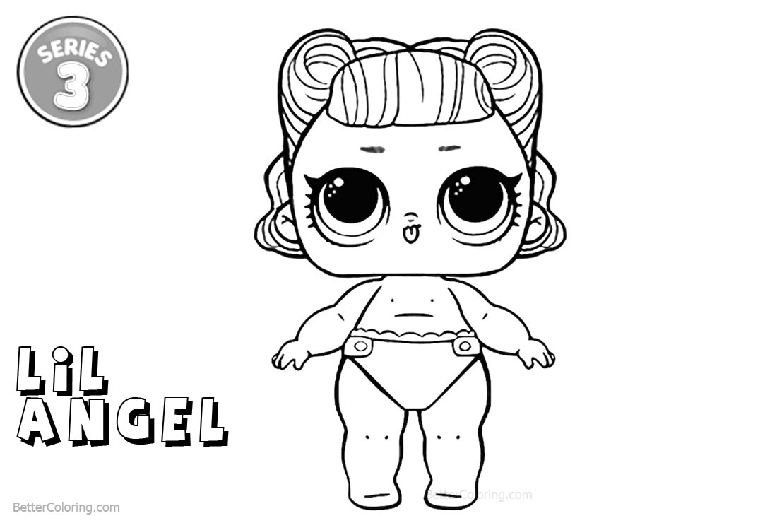 LOL Coloring Pages Series 3 Lil Angel - Free Printable Coloring Pages