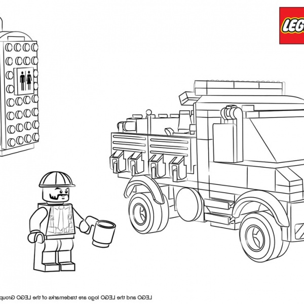 Lego City Coloring Pages Building Construction - Free Printable ...