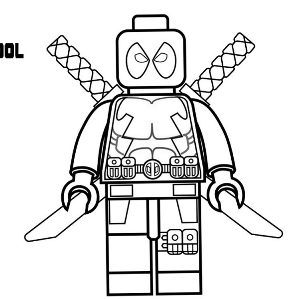 Marvel Characters Deadpool Coloring Pages - Free Printable Coloring Pages