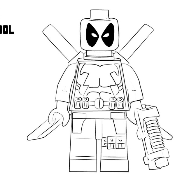 Marvel Deadpool Super Girl Coloring Pages - Free Printable Coloring Pages