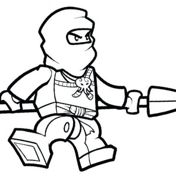 Lego Ninjago Coloring Pages Simple Drawing - Free Printable Coloring Pages